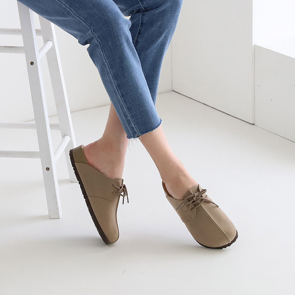 [GIRLS GOOB] Women's Comfortable Slip-On Flat, Fashion Loafers, Suede - Made in KOREA